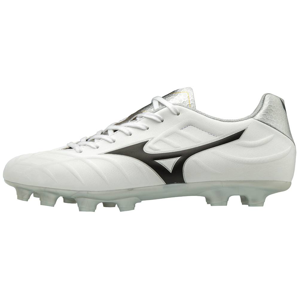 Botas de Futbol Mizuno Rebula V3 Hombre Blancas/Negras Baratas YRSN-36021